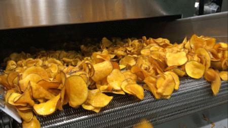 Ligne de production de chips de pommes de terre